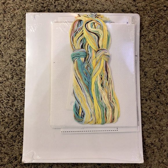 Janlynn Counted Cross Stitch Kit NEW Crescent Moon Birth Announcement 063-0102 - Picture 8 of 8